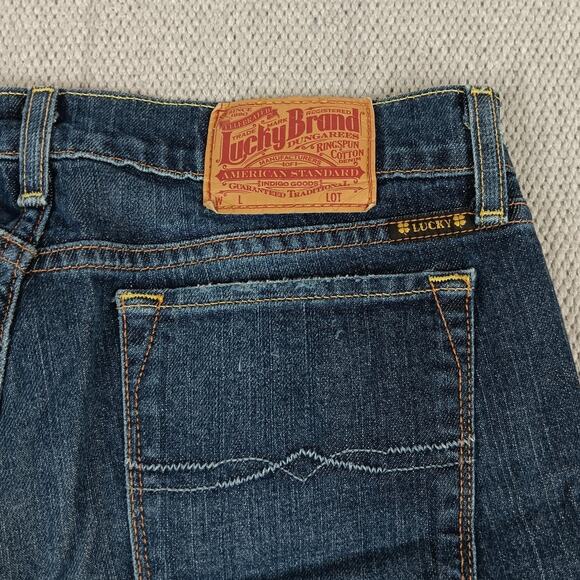 Lucky Brand Vintage Zoe Straight Jeans Womens 4/27 30X30 Blue Casual Western - Picture 11 of 15
